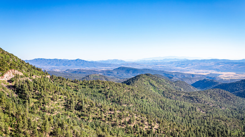 Mountain views as seen at Apache-Sitgreaves National Forests, Arizona.