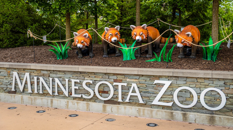 Sign at the Minnesota Zoo in Apple Valley, Minnesota