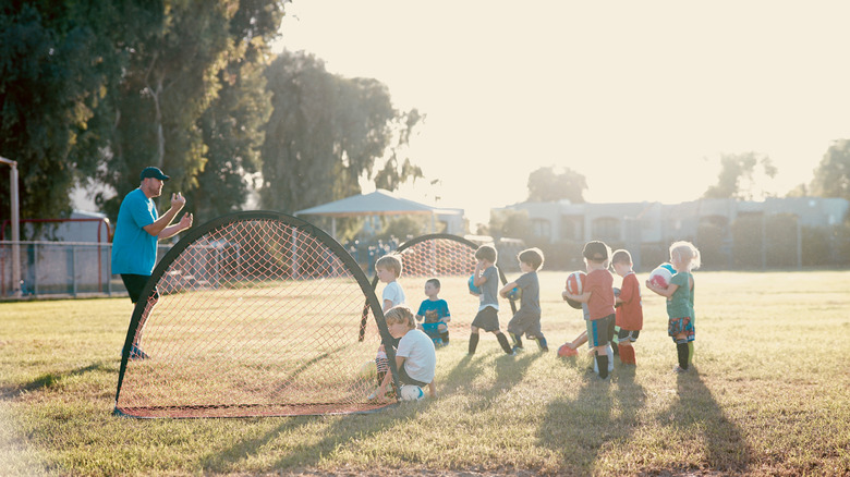 Kids playing soccer in Scottsdale, Arizona