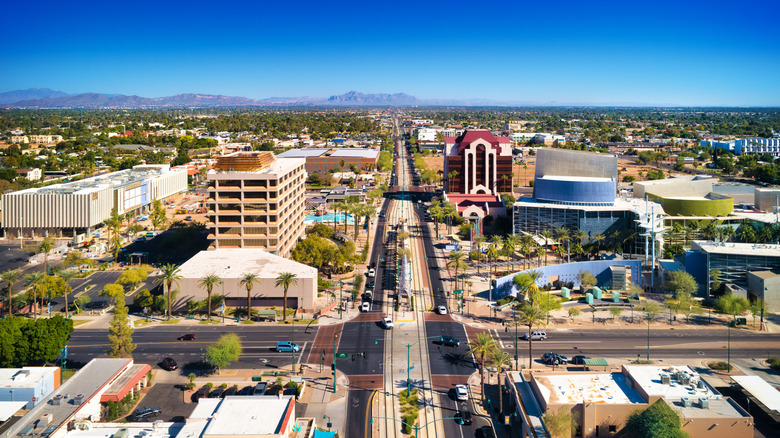 Aerial view of Mesa, Arizona