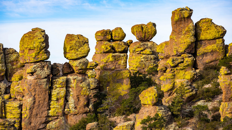 Rock formations along the Ed Riggs Trail within Chiricahua National Monument