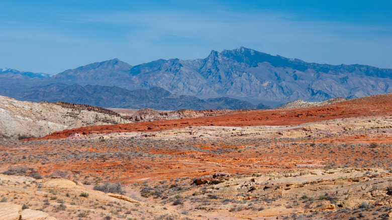 The Virgin Mountains rise north of Parashnt Nattional Monument in northern Arizona