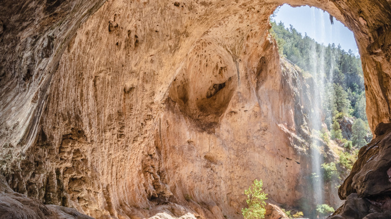 Tonto Natural Bridge Cover south of Pine, Arizona