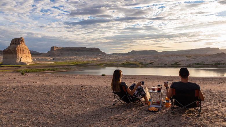 Couple on beach in Arizona