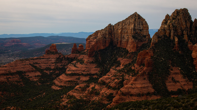 The view from the Wilson Mountain hiking trail near Sedona, Arizona