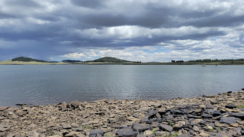 an expansive view of big lake in arizona