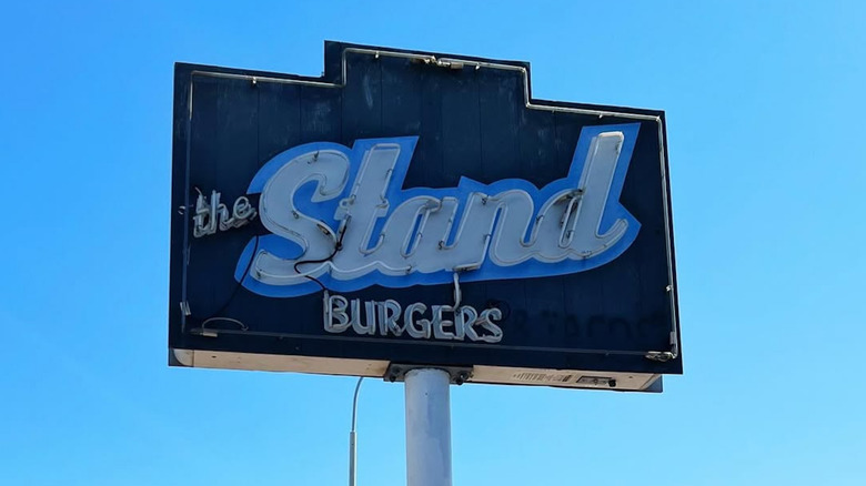 The vintage sign outside the Stand Burger Shoppe Arcadia, Phoenix