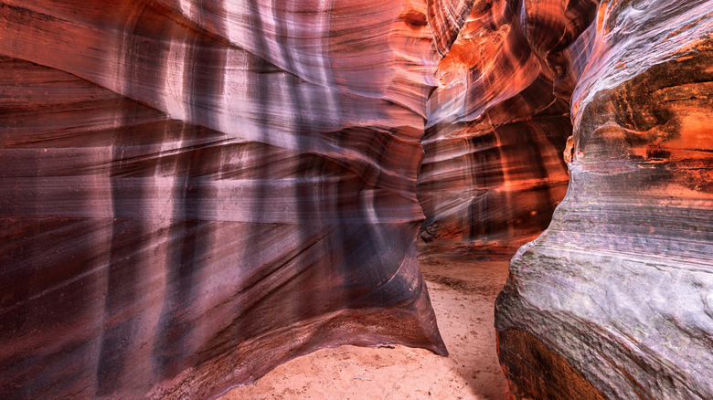 A narrow passageway inside Cardiac Canyon