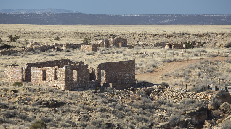 Runis of the Apache Death Cave in Two Guns, AZ off Route 66