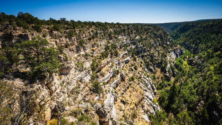 View from the Island Trail at Walnut Canyon National Monument in Arizona