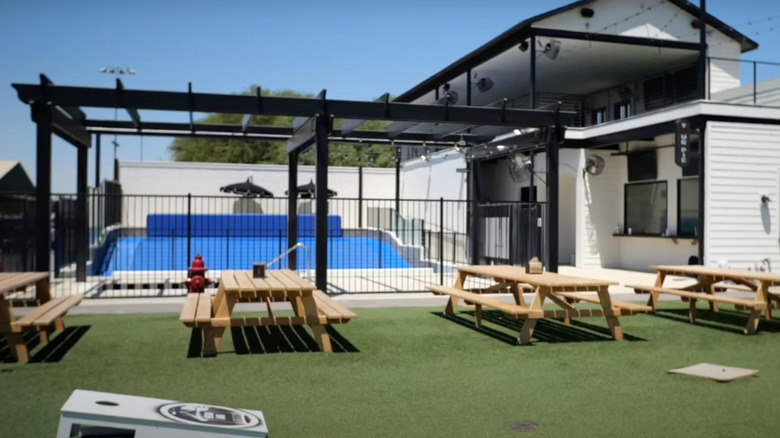 Screenshot showing the new surf experience at Pecan Lake entertainment
