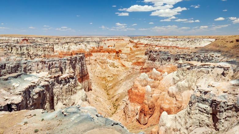 The golorful geological formations of Coal Mine Canyon  in Arizona