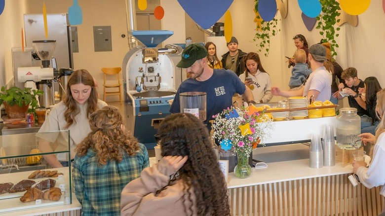 WeBe Coffee Roasters counter and espresso bar