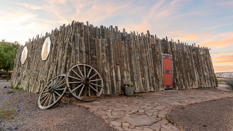 The Navajo Shadehouse Museum in Kayenta, Arizona