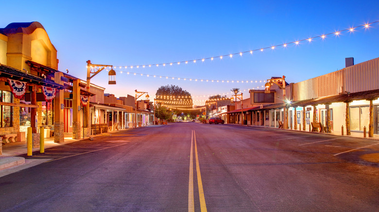 Downtown street in Scottsdale, Arizona