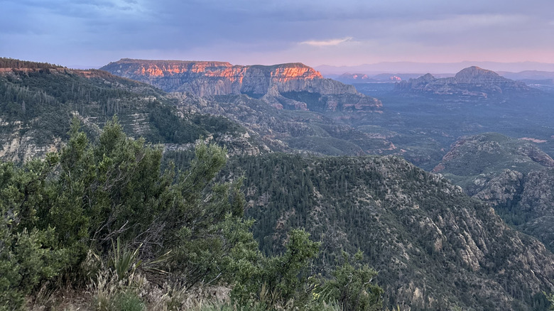 cliff views near Flagstaff and Sedona, Arizona