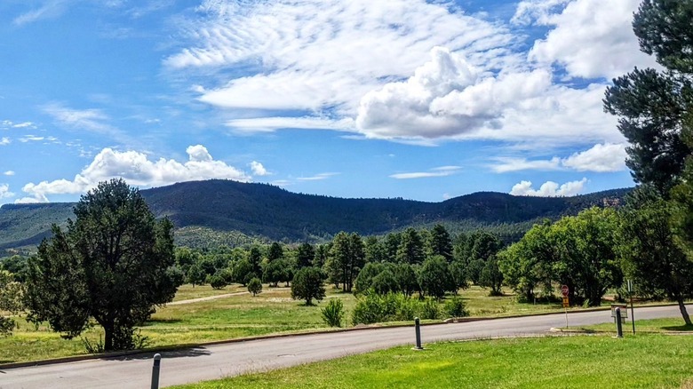 View of mountains around Whiteriver, Arizona