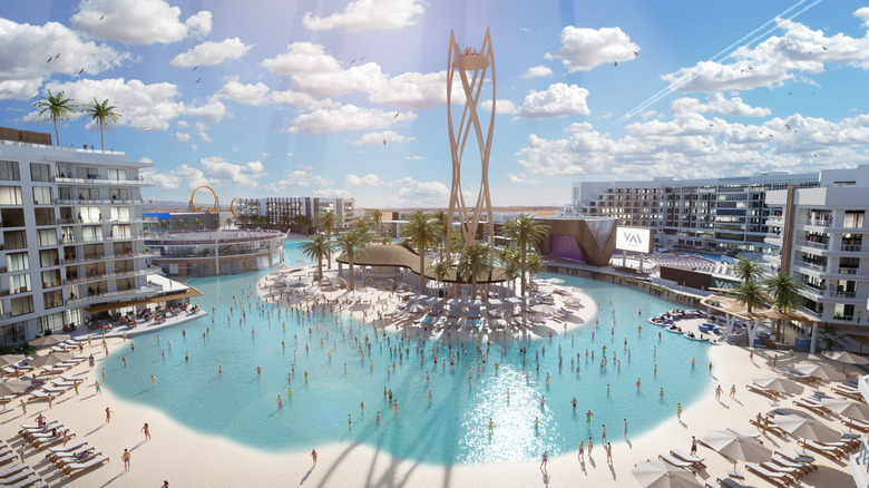 A rendering of VAI Resort's pool design