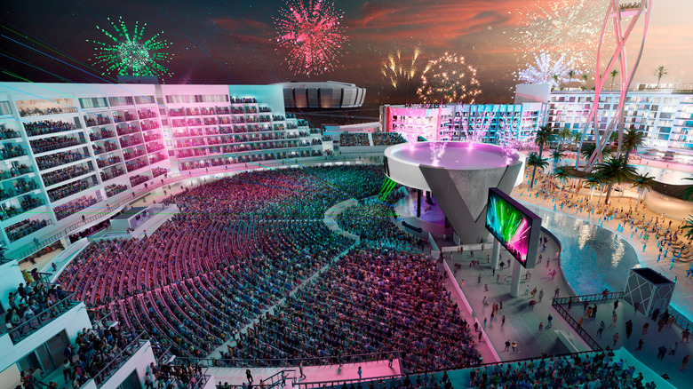 A rendering of the VAI stage at night