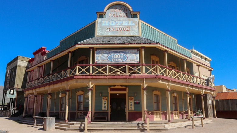The Grand Palace Hotel and Saloon at Old Tucson in Arizona