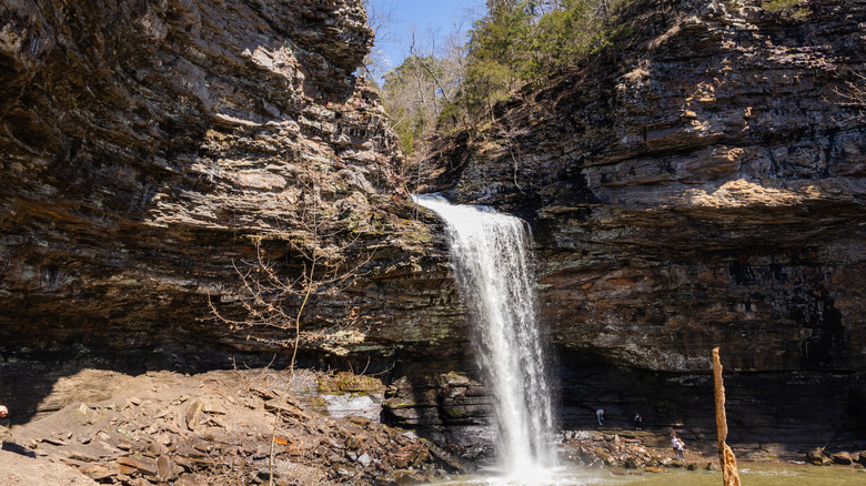 A waterfall at Petit Jean State Park