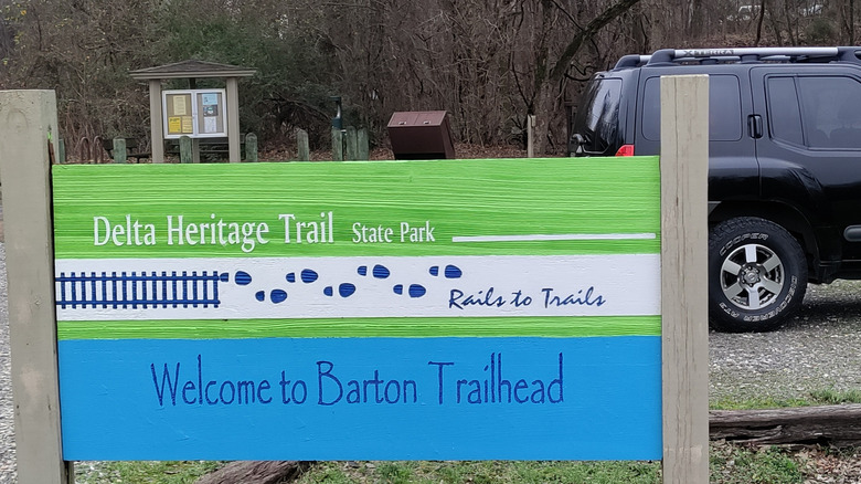 Barton Trailhead in Delta Heritage Trail State Park in Arkansas