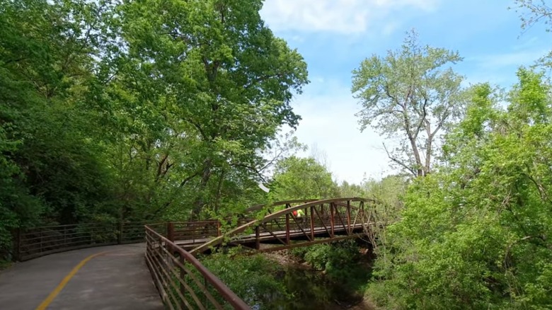 Overhead view of the Razorback Regional Greenway