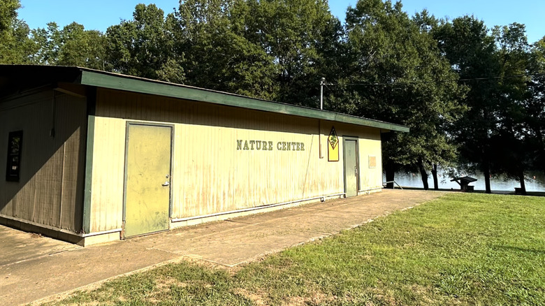 Nature Center building at Lake Charles State Park