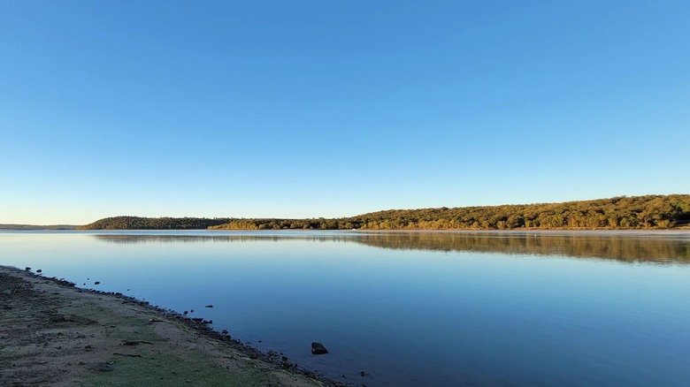 The lake at Arrowhead State Park in Canadian, Oklahoma