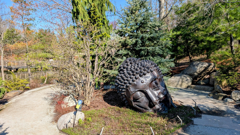 Sculpture in the Japanese Gardens of the Frederik Meijer Gardens & Sculpture Park