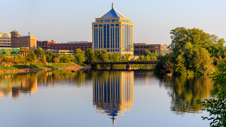 A skyline view of Wausau, Wisconsin