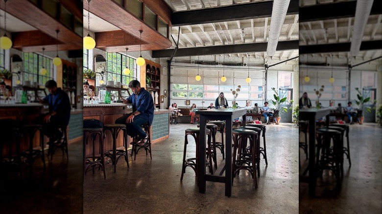 Interior of Rowan Coffee in West Asheville