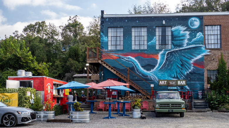 Street art in downtown Asheville, NC.