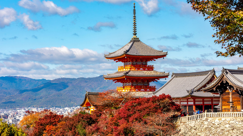 The pagoda at Kiyomizu Temple