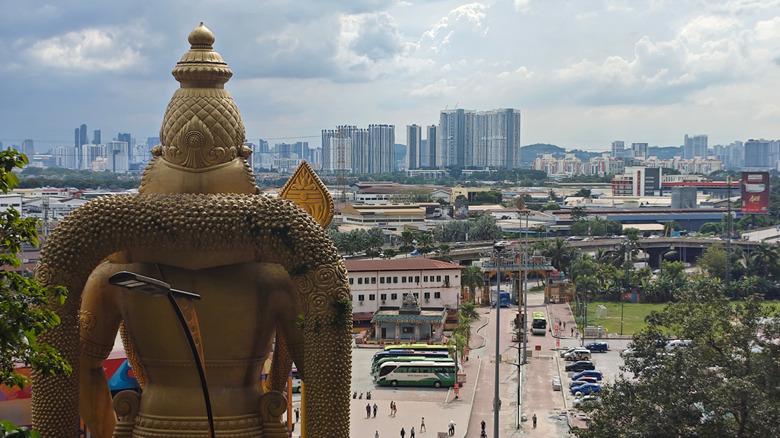 Selangor, Malaysia, seen from the Batu Caves