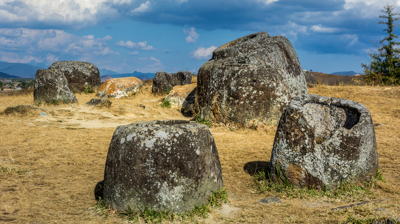 Mysterious stone structures in the Plain of Jars