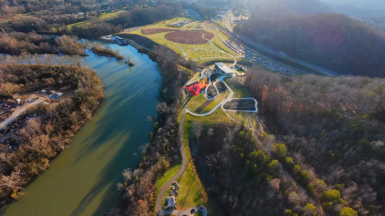 Aerial view of Aspire Park in Clinton, Tennessee