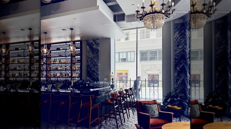 The interior of the By George Restaurant and Bar