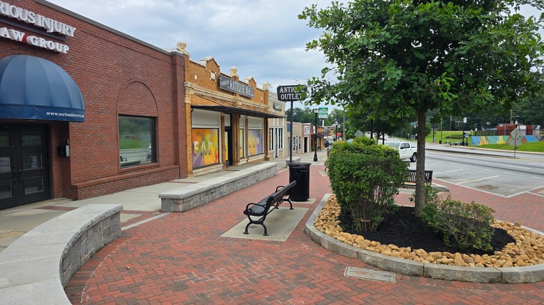 The downtown district of Fairburn, Georgia.