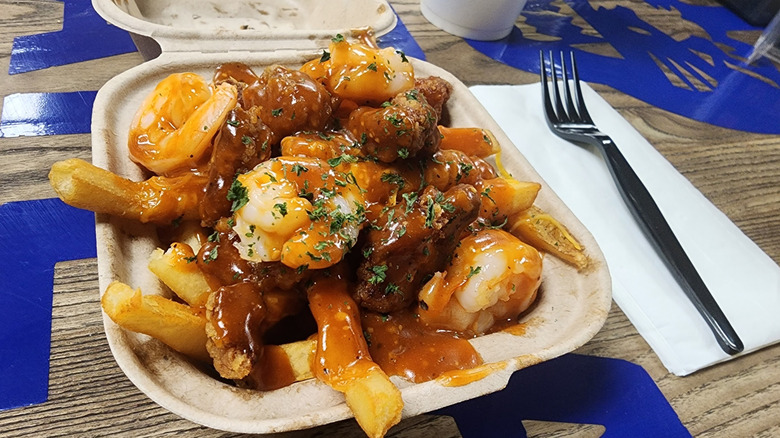 Gourmet shrimp fries from Mr. Fries Man