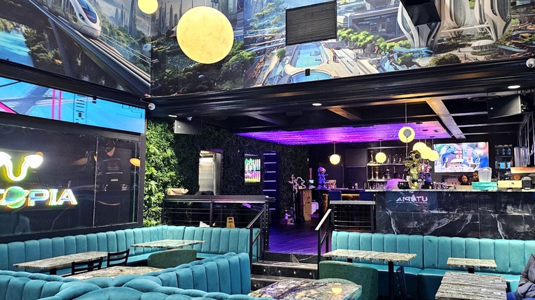 Inside the Utopia Restaurant at Underground Atlanta