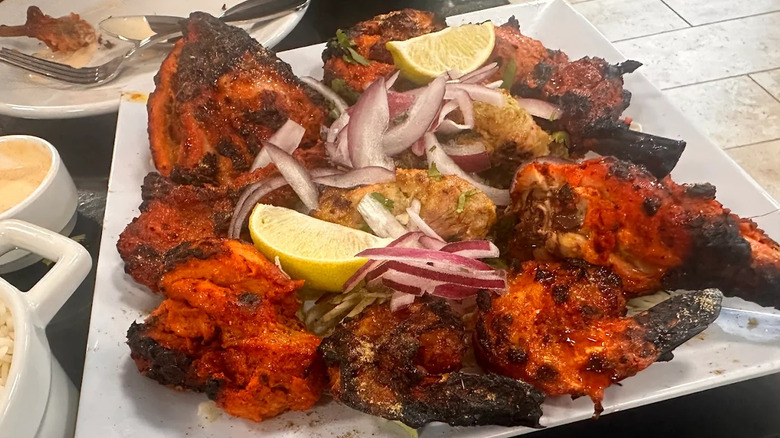 Kebab platter at Bawarchi Biryanis in Morrow, Georgia