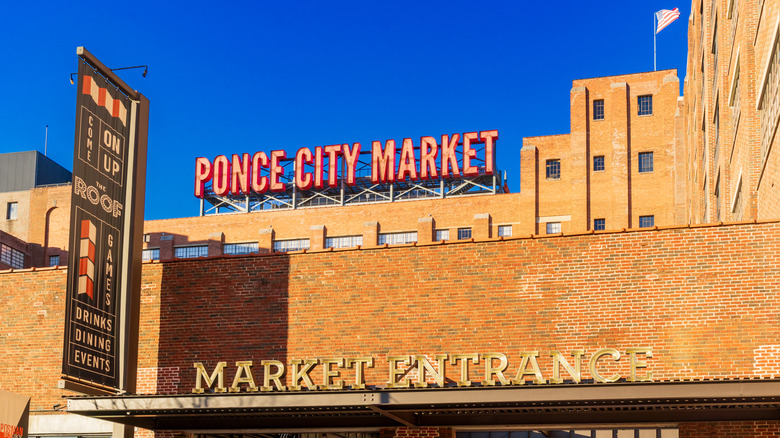 The brick facade of Ponce City Market