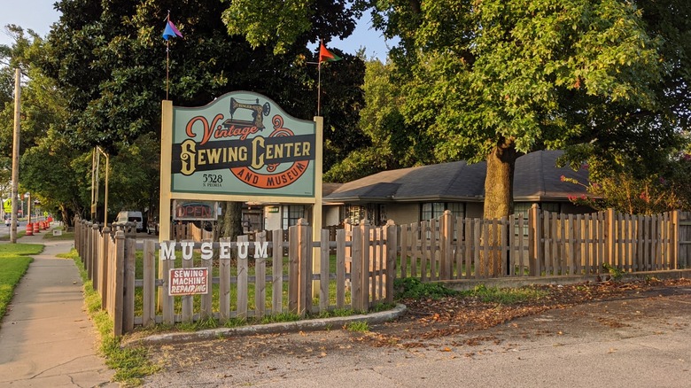 Exterior view of the Vintage Sewing Center and Museum in Tulsa