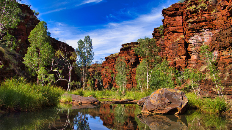 Red rocks in Karijini National Park