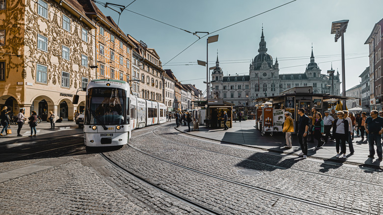 Hauptplatz market square in Graz, Austria
