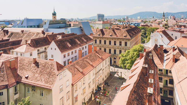 The old town of Graz in Austria