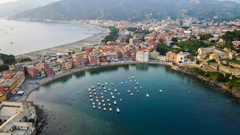 A view of the bay in Sestri Levante, Italy