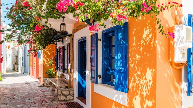 Colorful houses in Greece