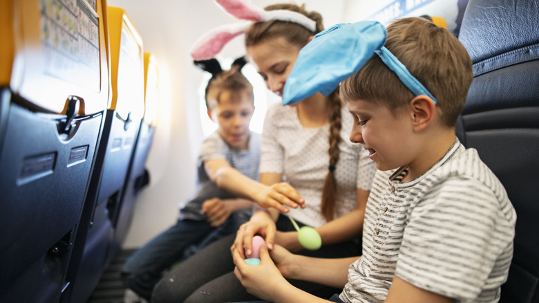 Family traveling at Easter